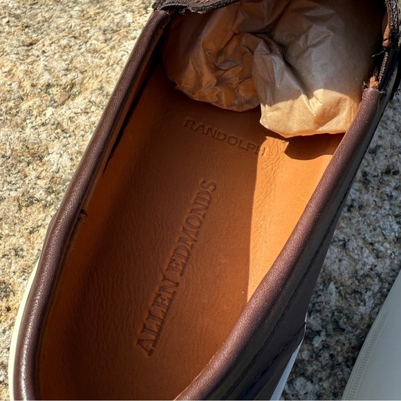 Allen Edmonds Men\'s Randolph 2.0 Leather Slip-On Sneakers Brown Size 9.5 D $350 main image 5